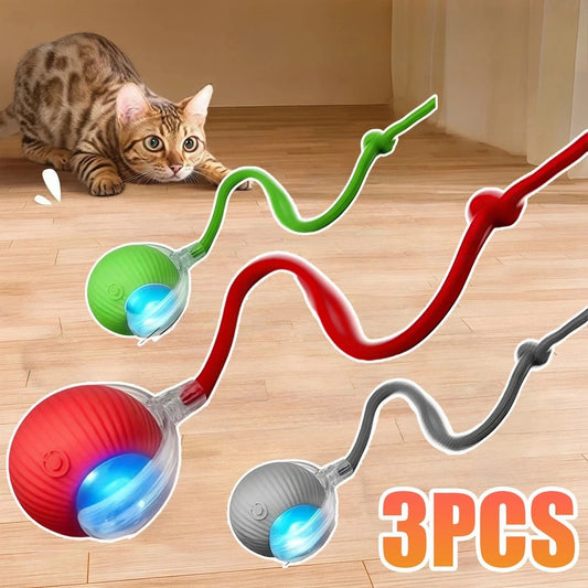 Cat Interactive Ball Toy Automatic Rolling Ball Pet Training Device