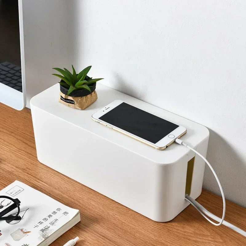 YIYUEQIANLI Cable Storage Box For Desk Wire Management