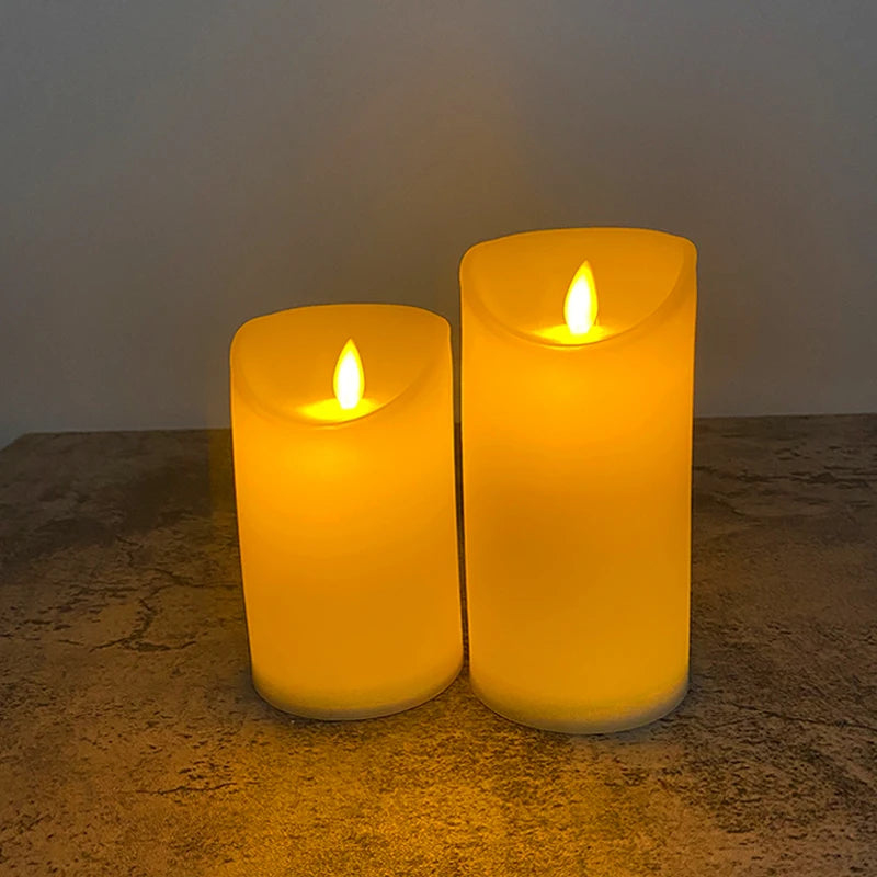 Moving Wick LED Candle With Dancing Flame Safe For Kids