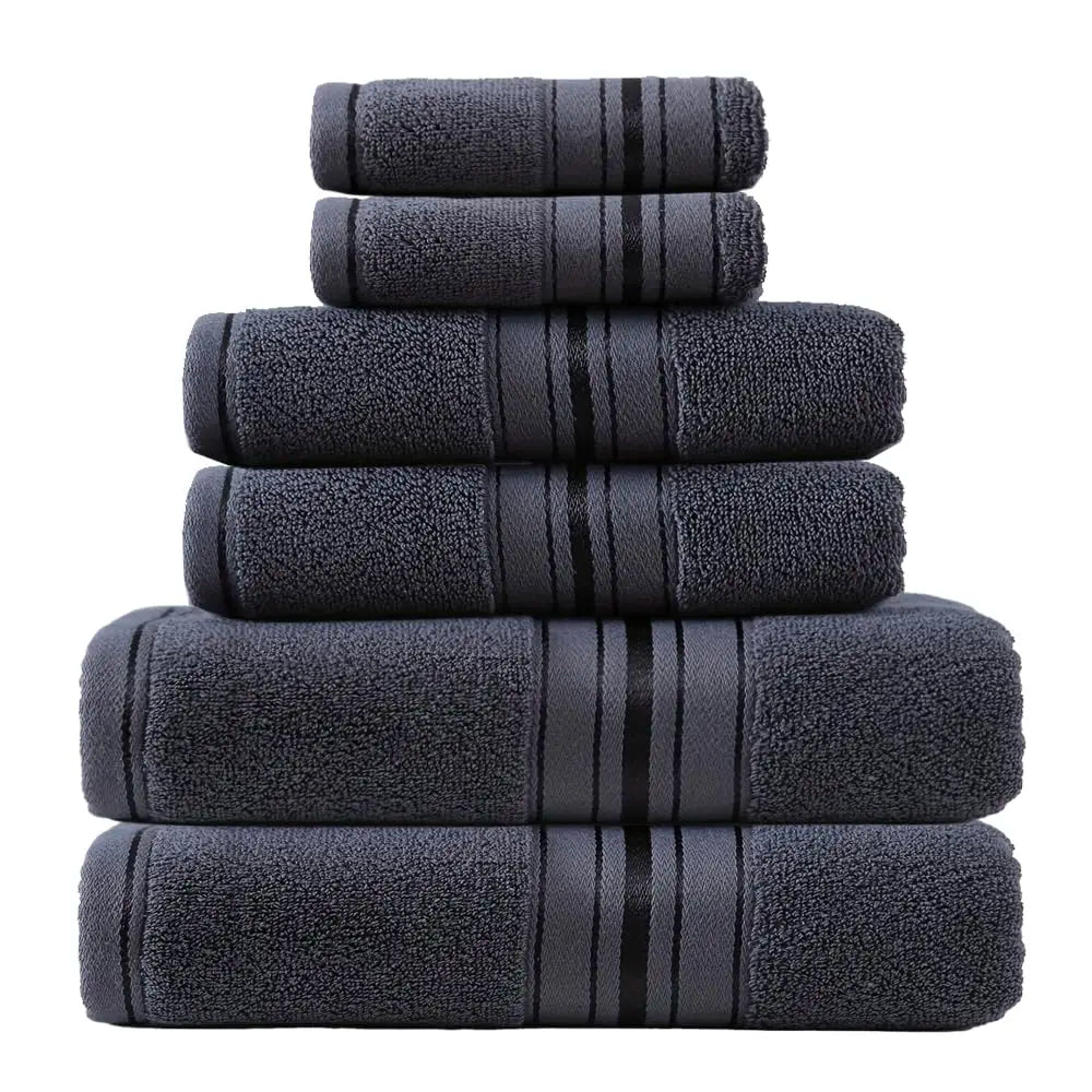Luxury Turkish Cotton Towel Set With Bath Towels And Washcloths
