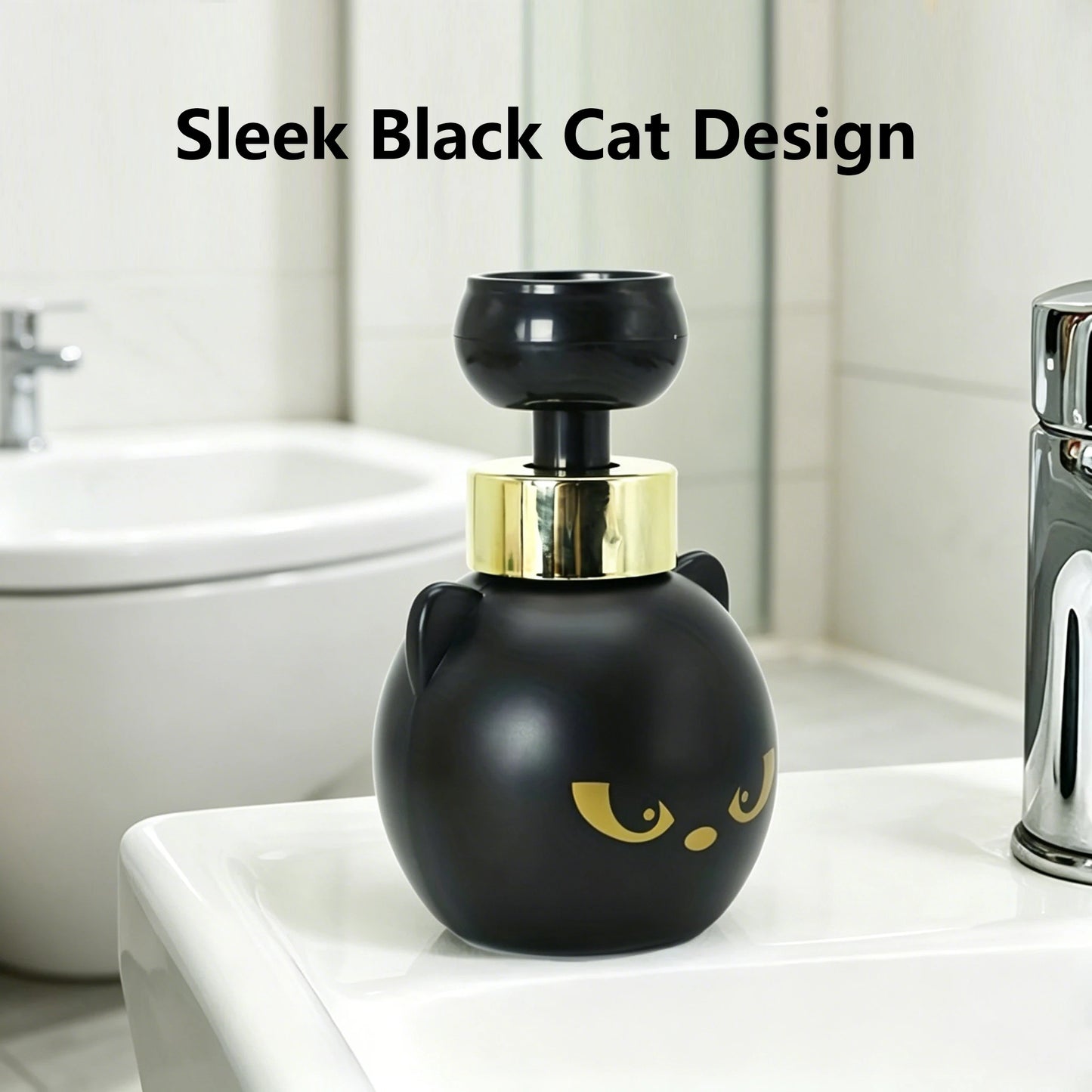 Cute Cat Paw Foam Soap Dispenser With Flower Shape
