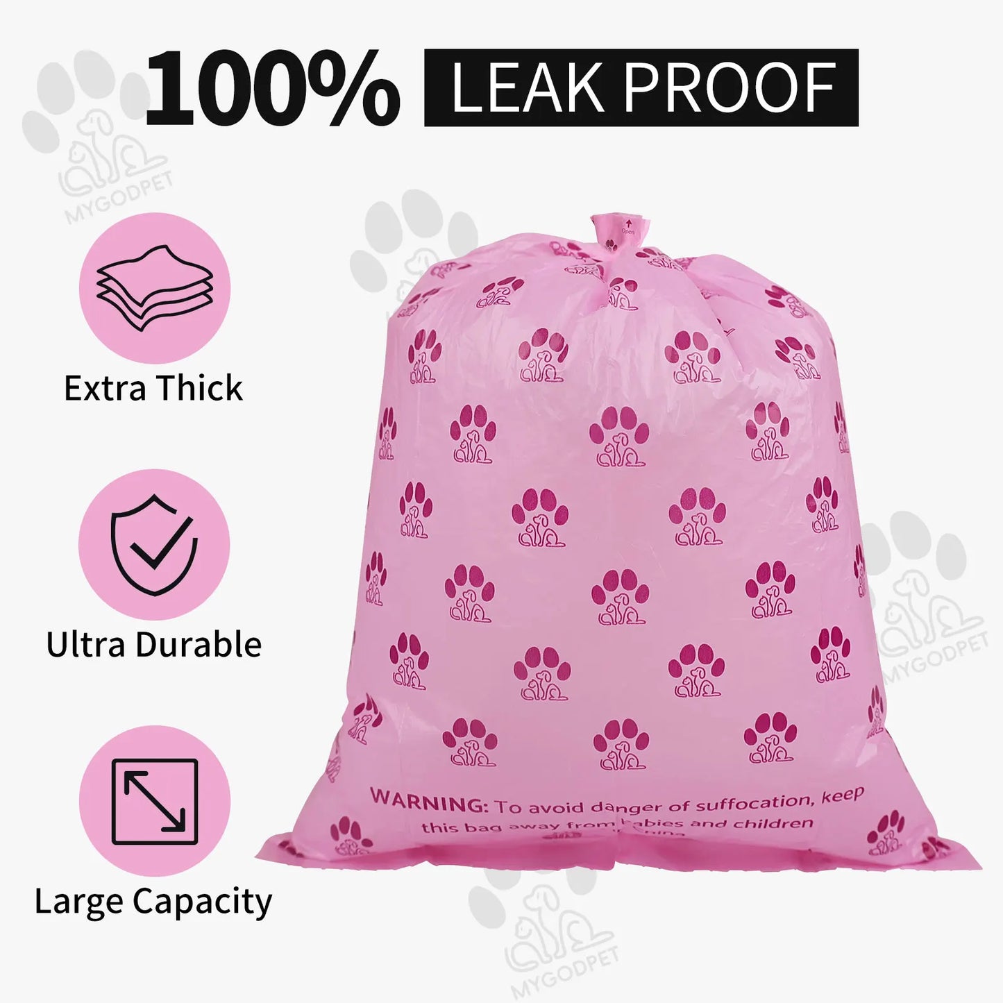 Biodegradable Dog Poop Bags With Dispenser Lavender Scented 150 Count