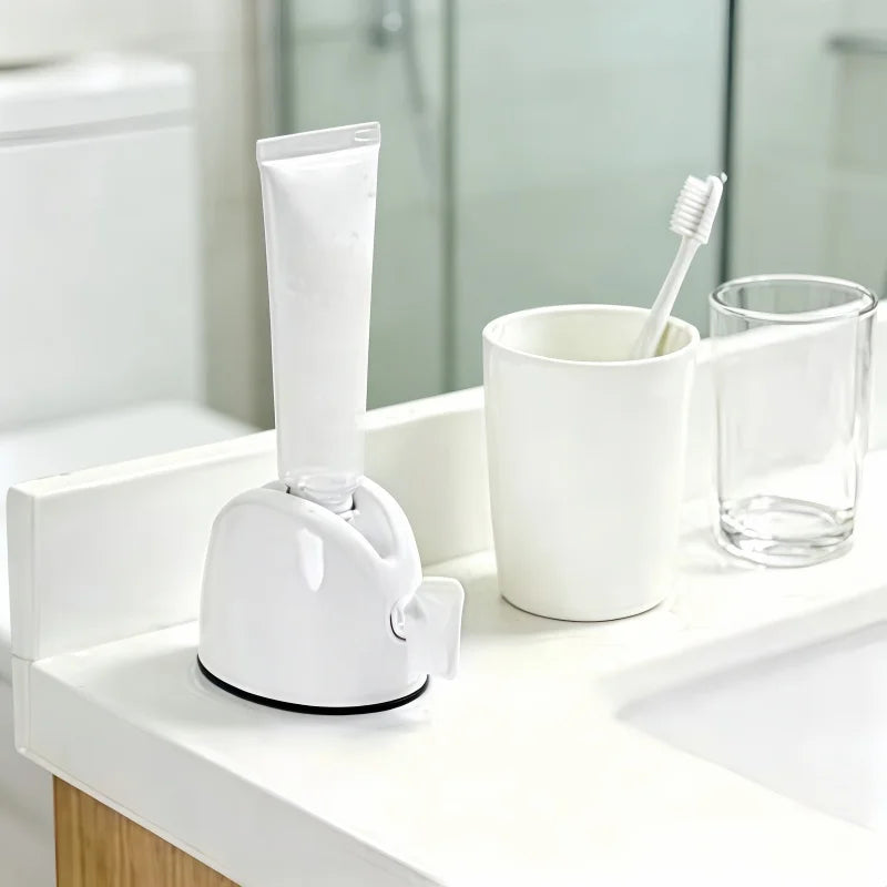 Toothpaste Squeezer Dispenser And Tube Holder For Bathroom