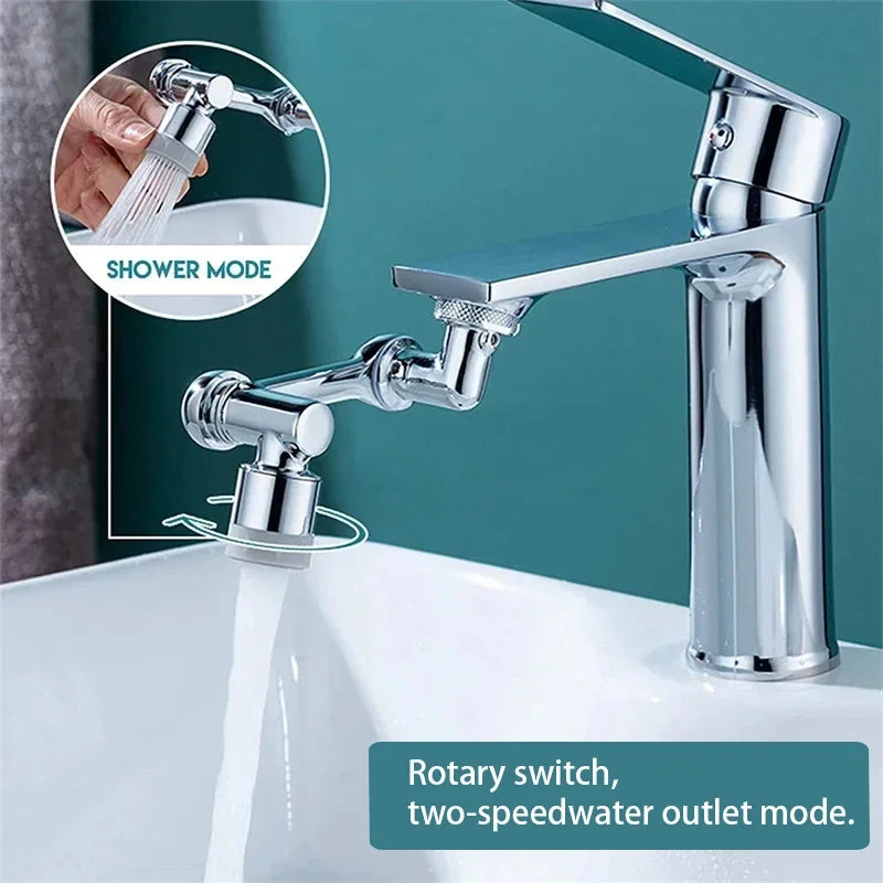 Rotatable Faucet Extender Sprayer Head 2 Modes Universal Aerator