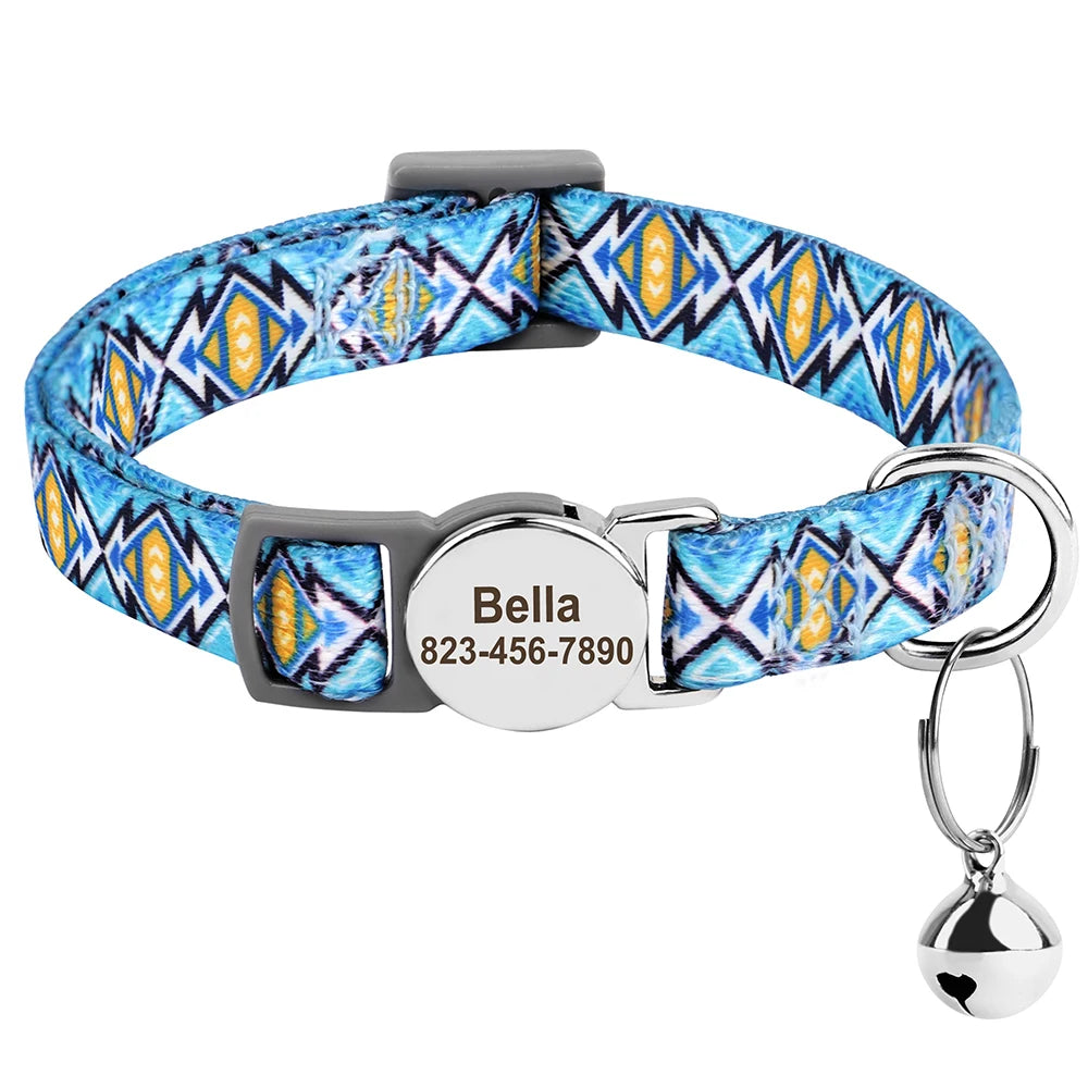 Free Personalized Kitten Collar Engraved With Name