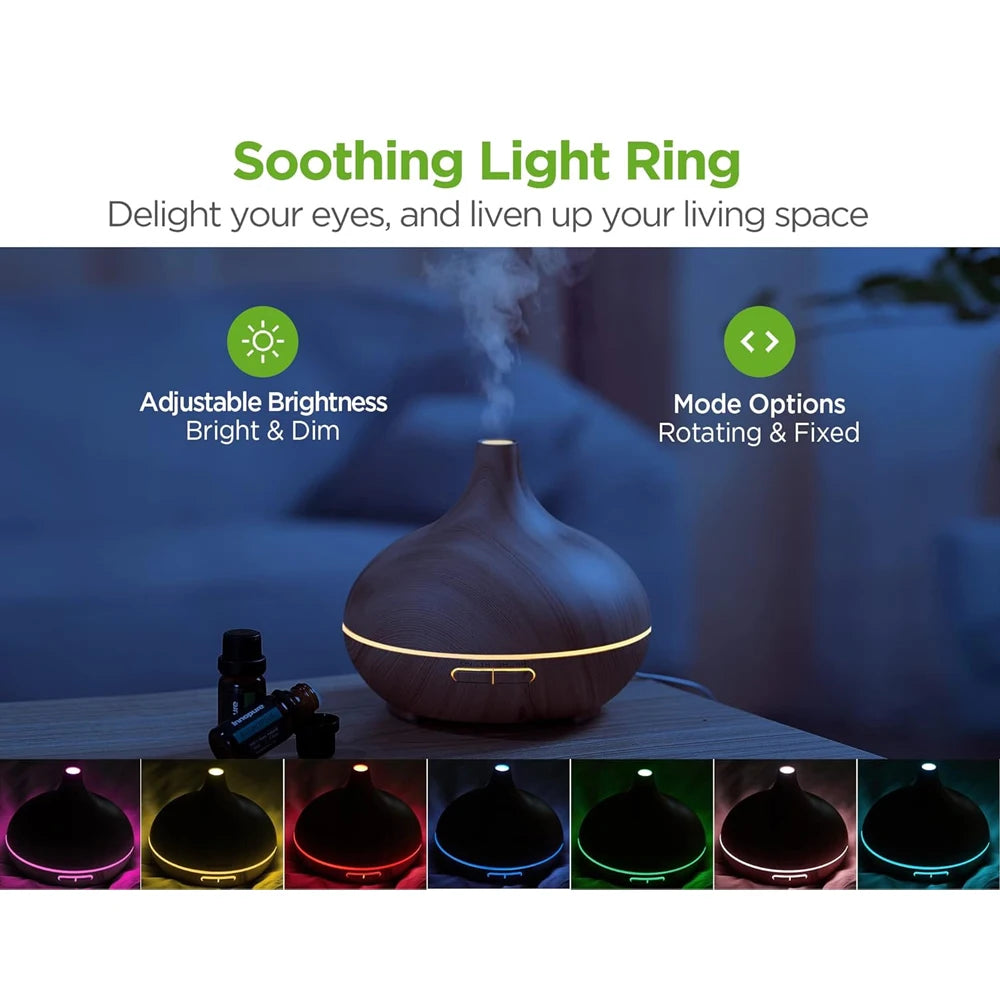 Oeny 550ml Essential Oil Diffuser With Six Oils Ultrasonic Humidifier