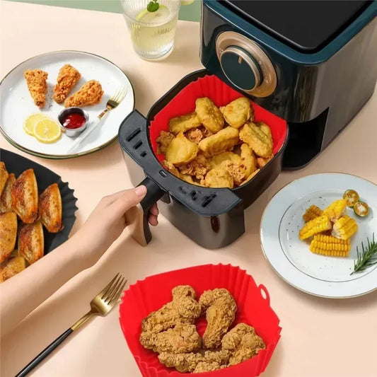 Silicone Air Fryer Liner And Basket Reusable Oven Accessory