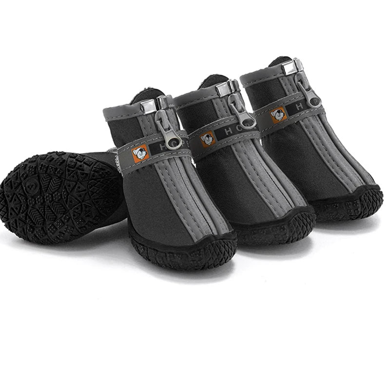 Dog Shoes Non-Slip Plush Paw Protection Boots Breathable Warm For Pets