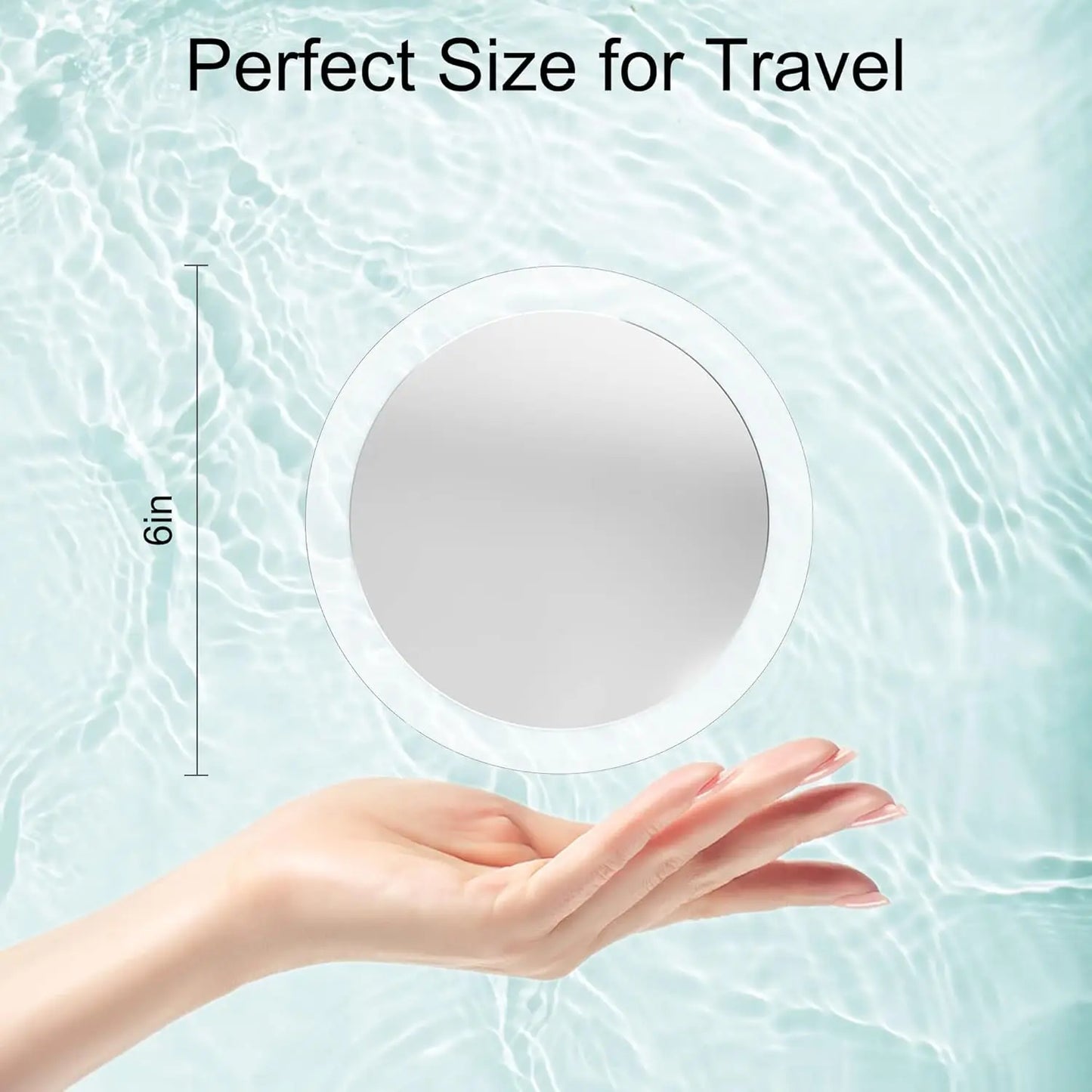 30X Magnifying Mirror With Suction Cup For Easy Mounting