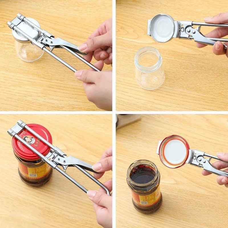 Stainless Steel Adjustable Bottle And Can Opener Labor-Saving