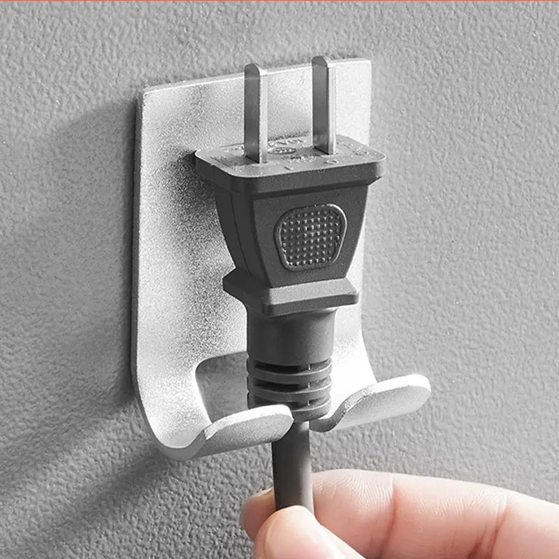 Aluminum Wall Mounted Hair Dryer Organizer For Clutter Free Bathroom