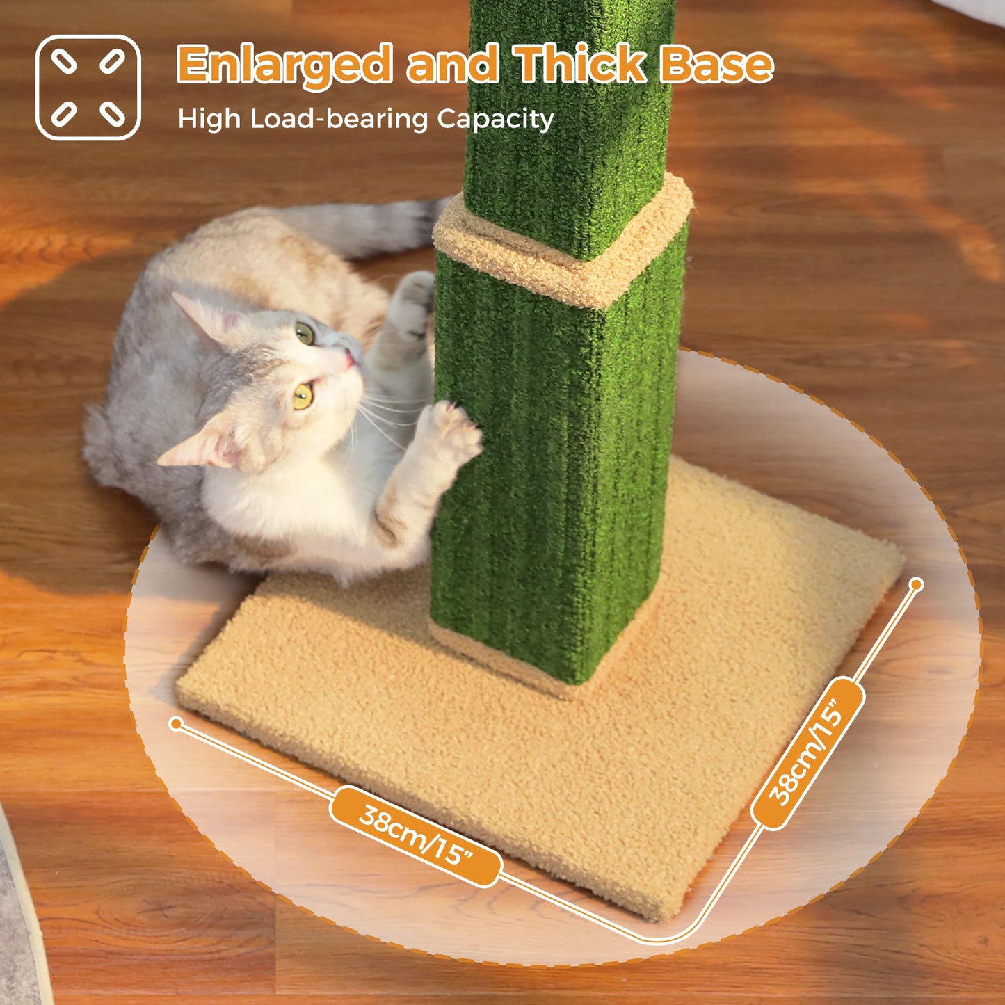 PAWZ Road Large Indoor Cat Scratching Post With Dangling Ball