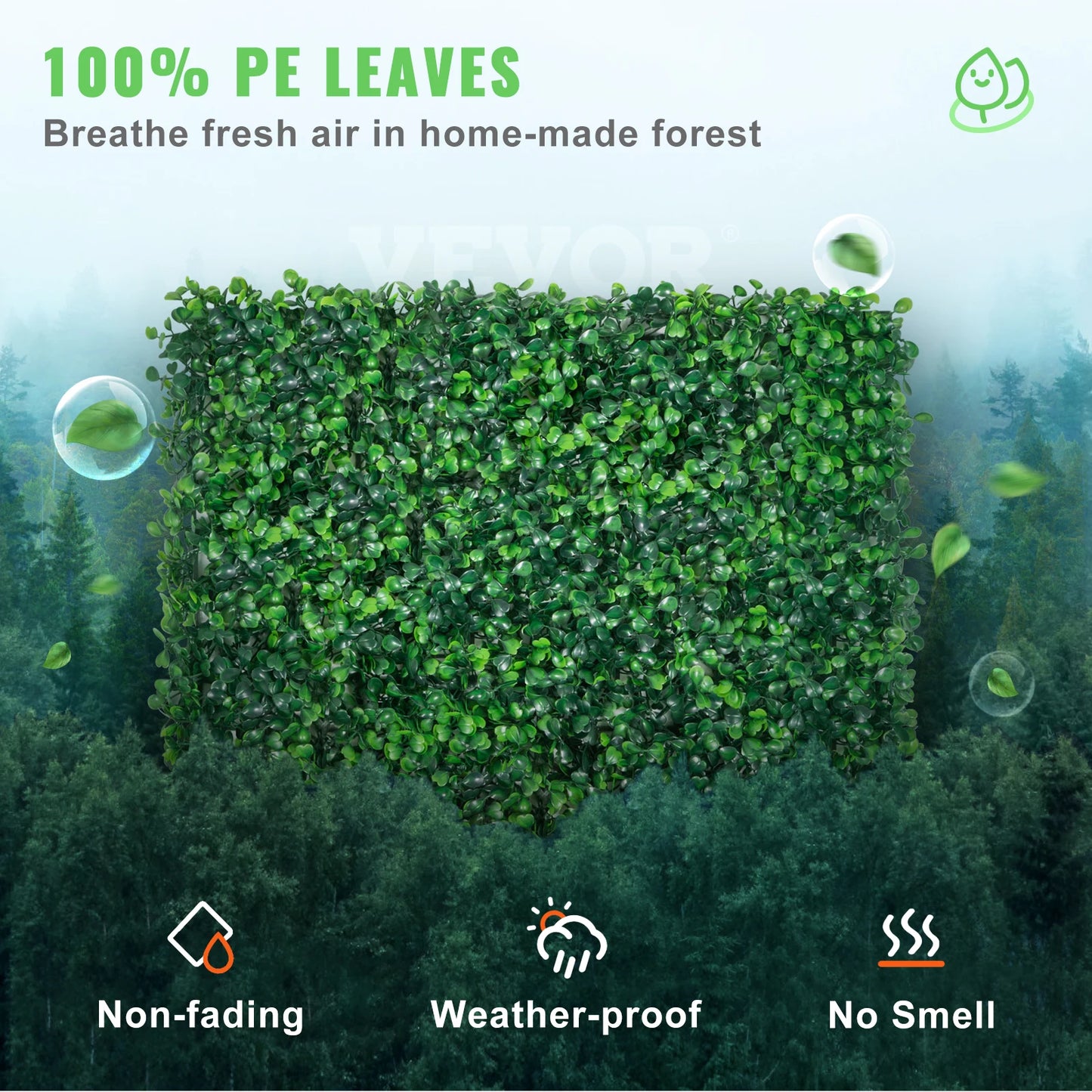 SucceBuy Boxwood Panels 12 Pack Artificial Hedge Wall Mat Backdrop