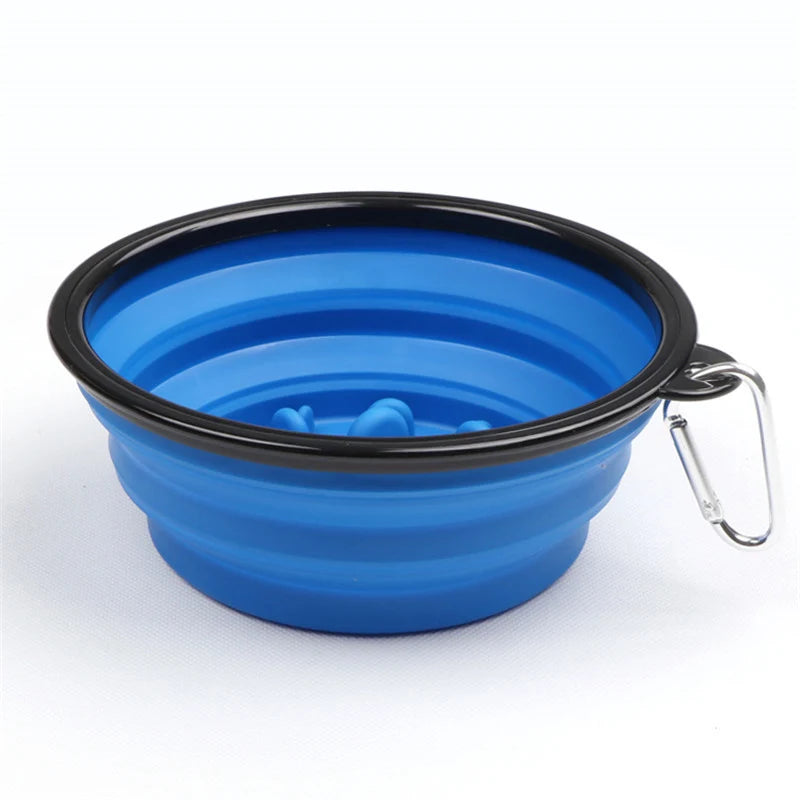 XLeiPet Foldable Travel Dog Bowl Portable Pet Feeder