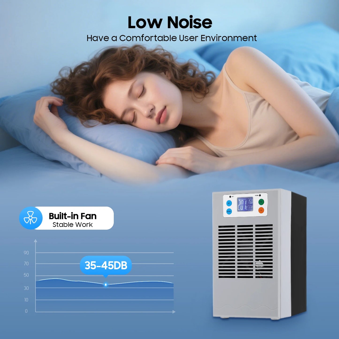 Aquarium Water Chiller Low Noise Cooling With Digital Temperature Control