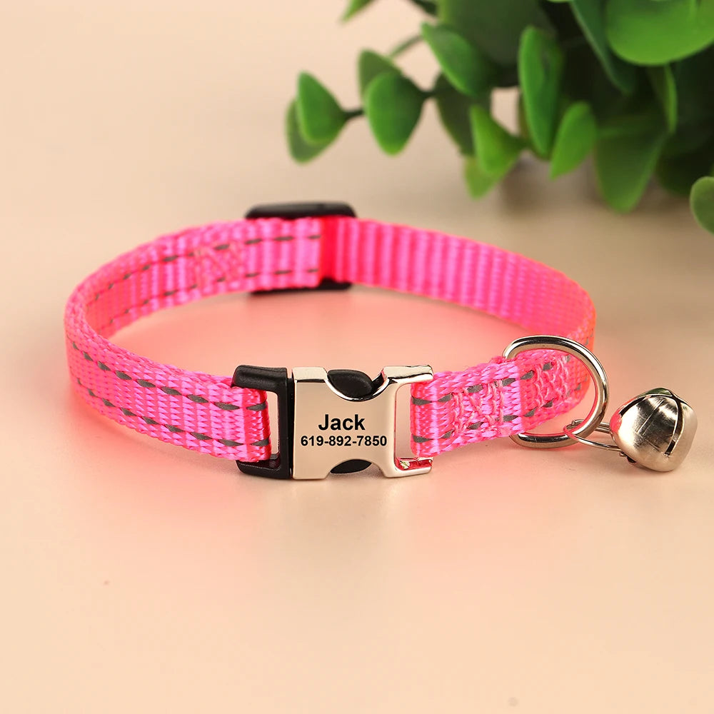 Free Personalized Kitten Collar Engraved With Name