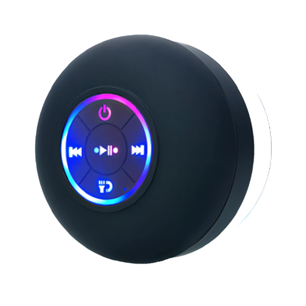 Fomscvka Portable Bluetooth Speaker With LED Light IPX4 Waterproof