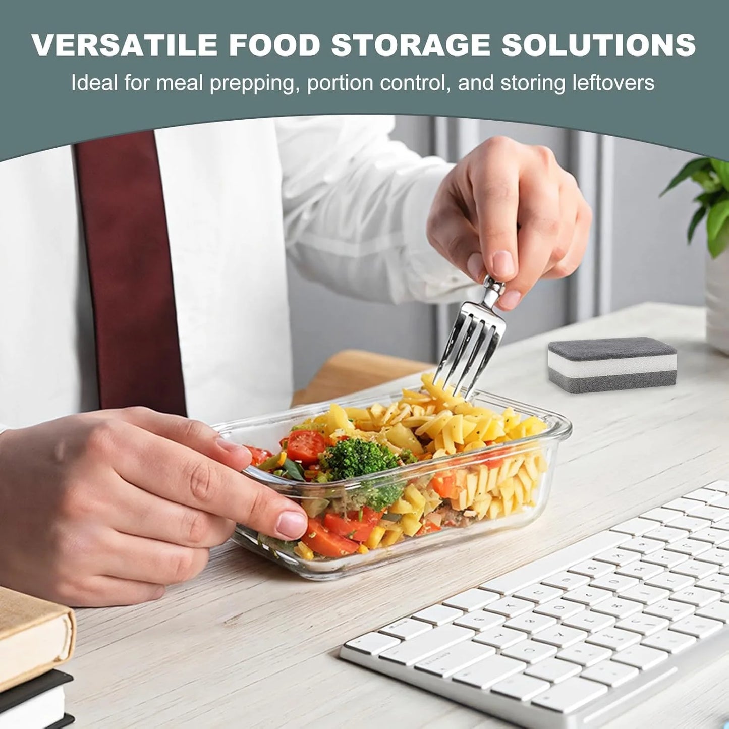 Vtopmart 8 Piece Borosilicate Glass Storage Containers
