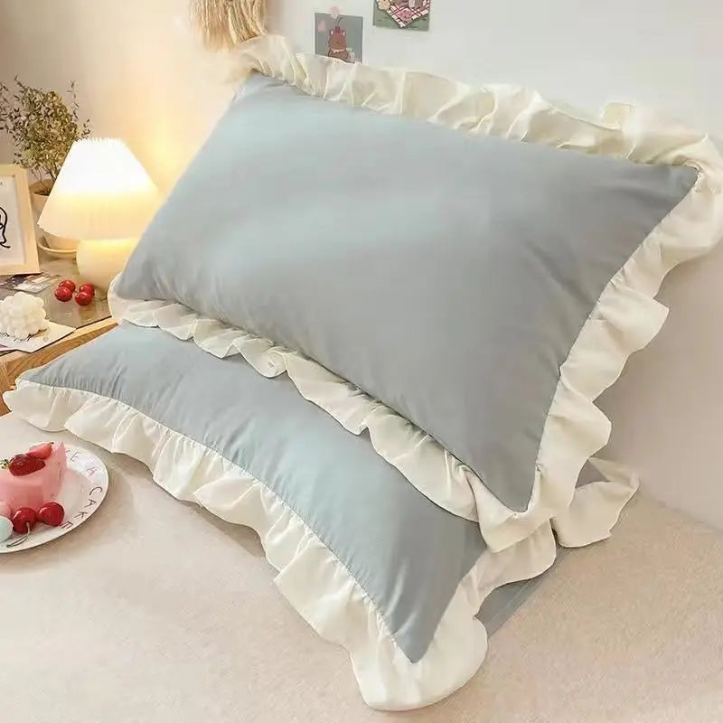 Princess Ruffled Pillowcases For Adults And Kids Premium