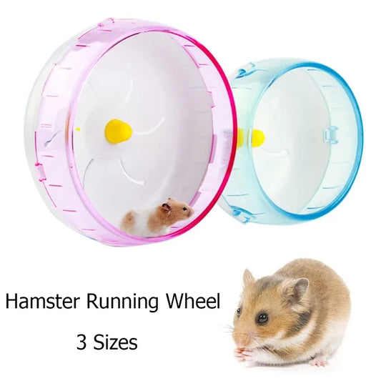 Silent Transparent Hamster Running Wheel Toy For Small Pets