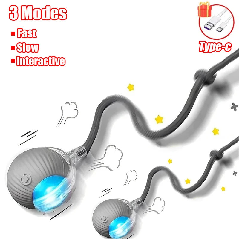 Cat Interactive Ball Toy Automatic Rolling Ball Pet Training Device