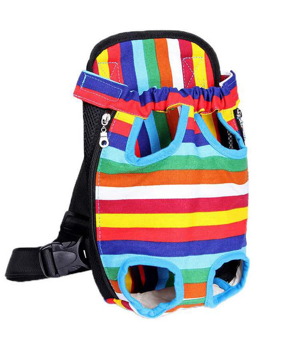 Outdoor Dog Backpack Carrier Breathable Mesh Travel Bag