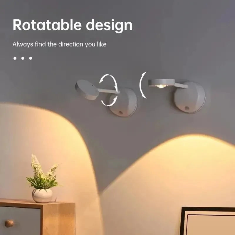 KFV USB Rechargeable Intelligent Wireless Wall Light Dimmable Led Spotlight