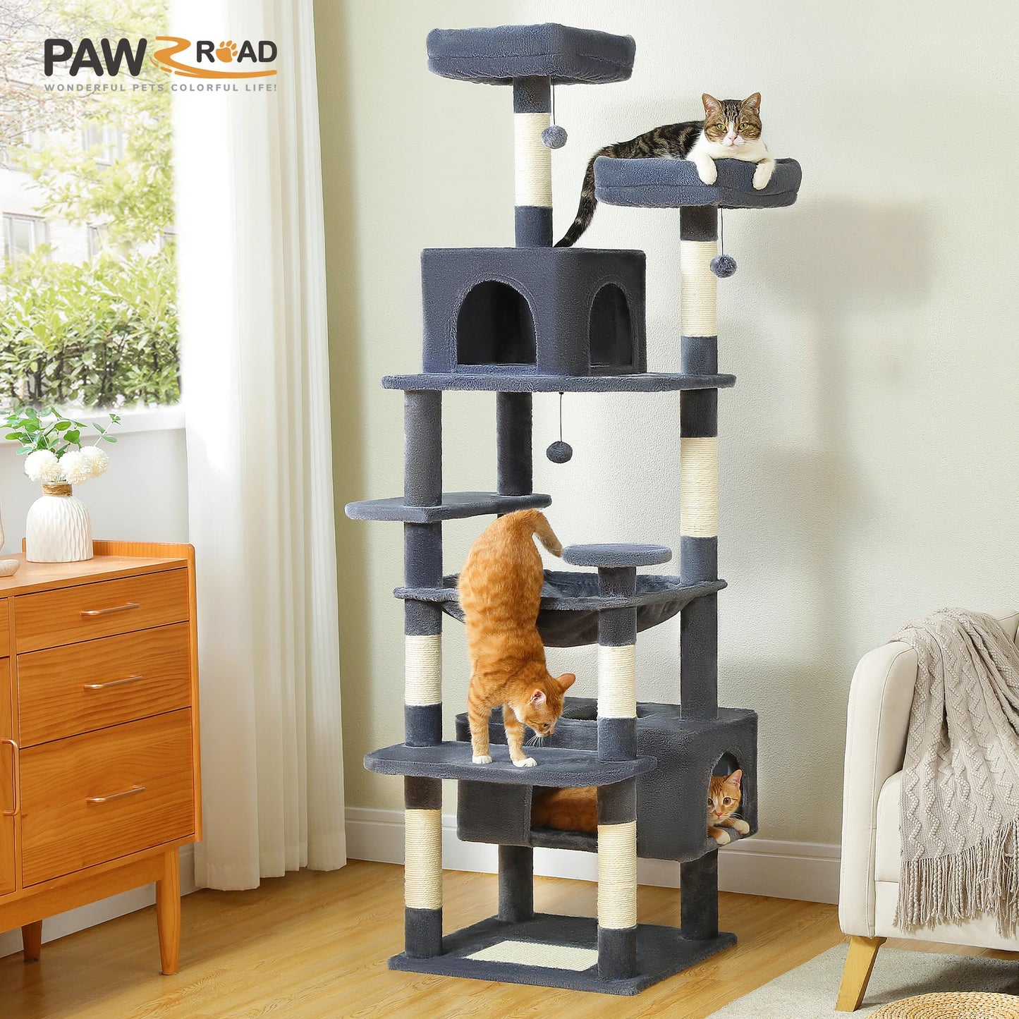 PAWZ Road Large Cat Tree And Tower Indoor Cats Playground