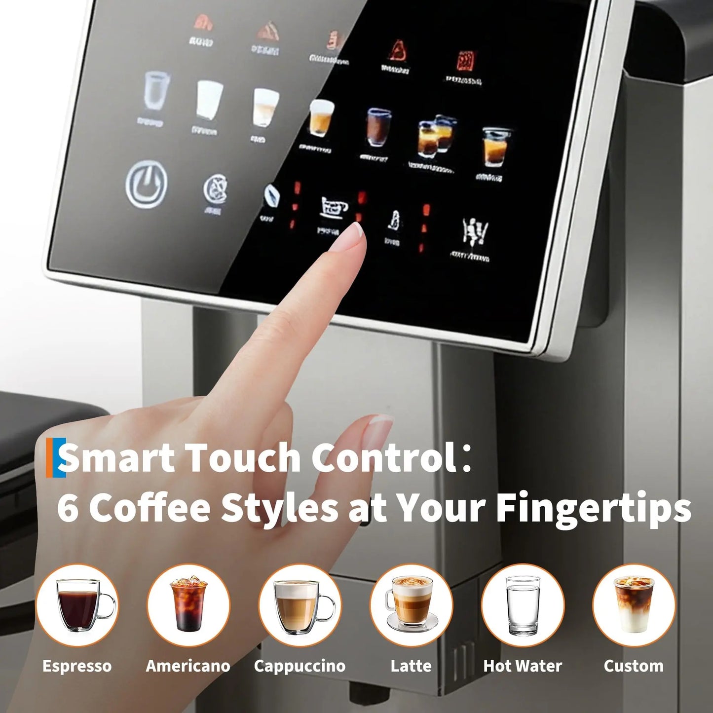 Adoolla Third Gen Automatic Espresso Machine With Removable Milk Tank