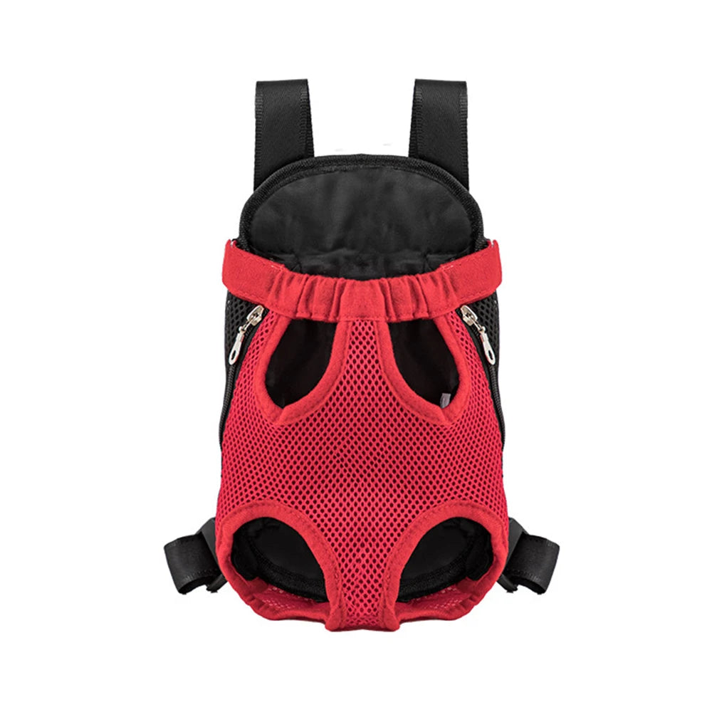 Outdoor Dog Backpack Carrier Breathable Mesh Travel Bag