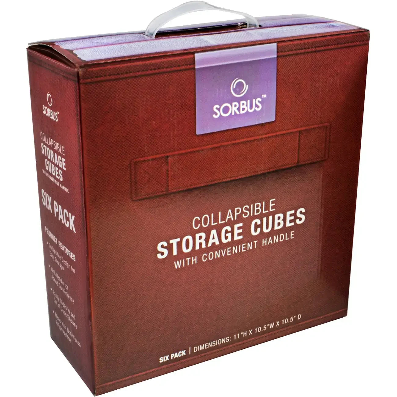 Fabric Storage Bins Foldable Cubes With Handles For Pantry Organization