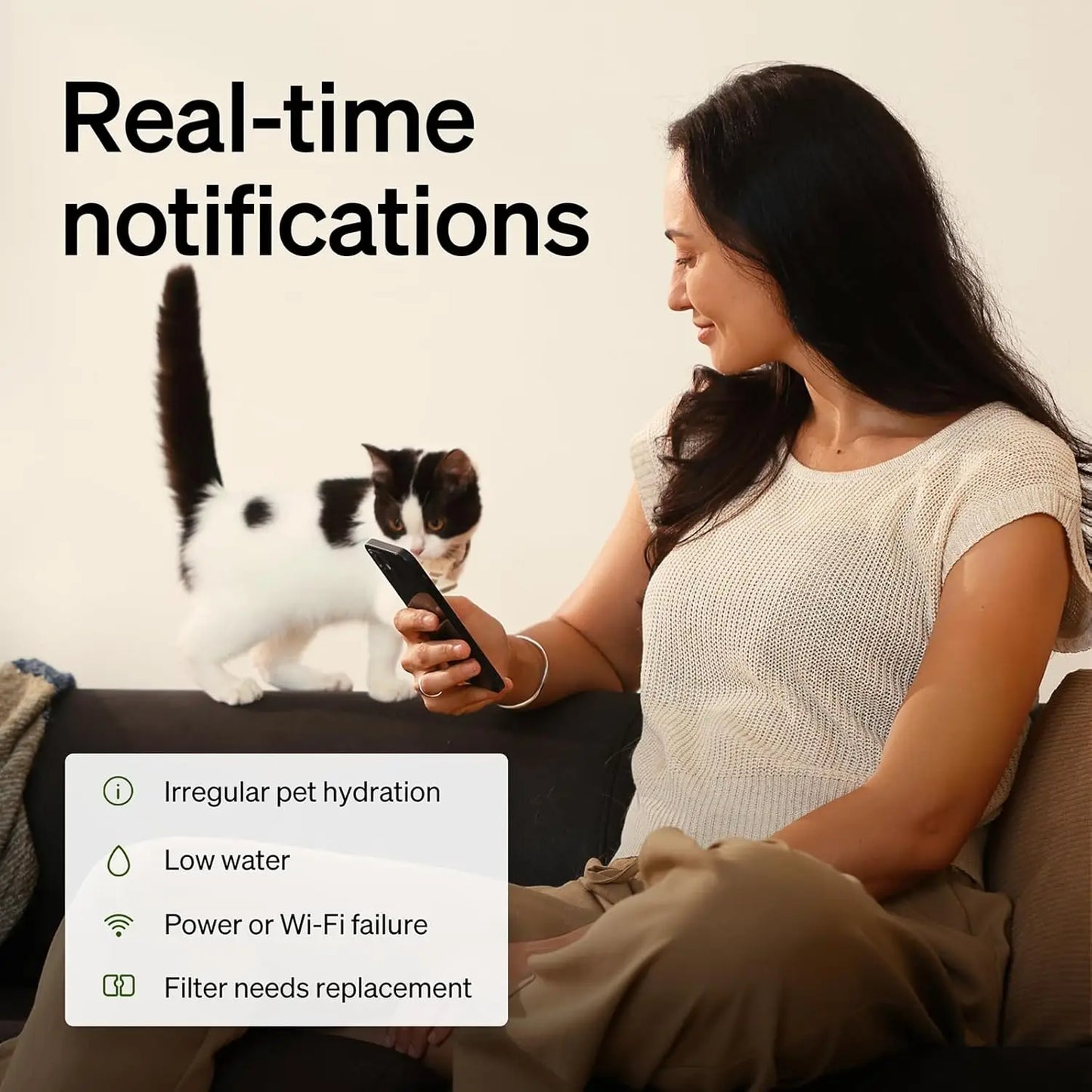 Smart Cat Water Fountain With RFID Recognition And WiFi App