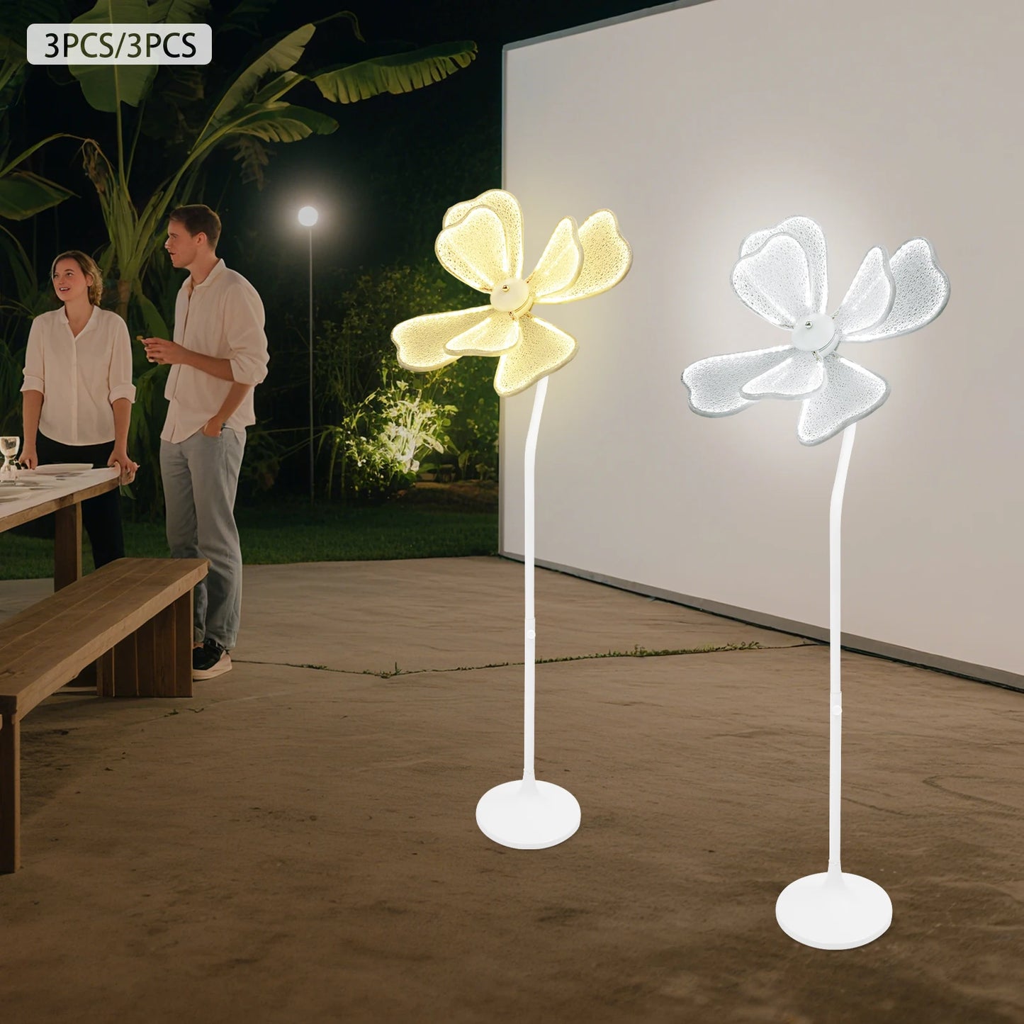 Three Pack 50W Wedding Flower Floor Lamp LED For Weddings