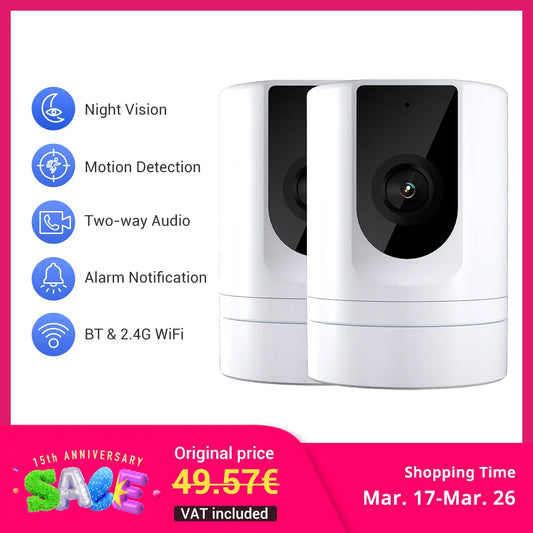 BoyKeep 1080P Indoor Security Camera Two Way Audio Motion Detection
