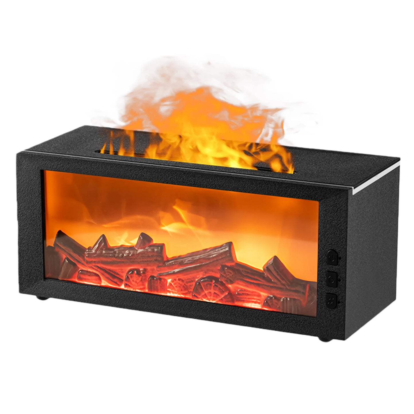 7 Color Fireplace Flame Diffuser With Timer Humidifier And Aroma