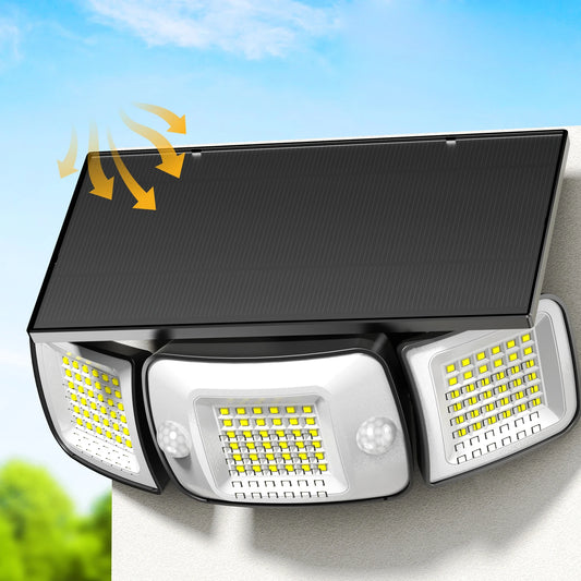 Intelamp Outdoor Solar Lights With Motion Sensor 1200LM IP65