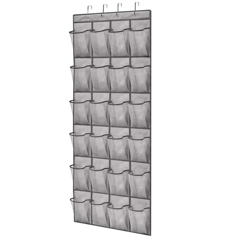 XMSJ Over The Door Shoe Rack With Large Mesh Pockets