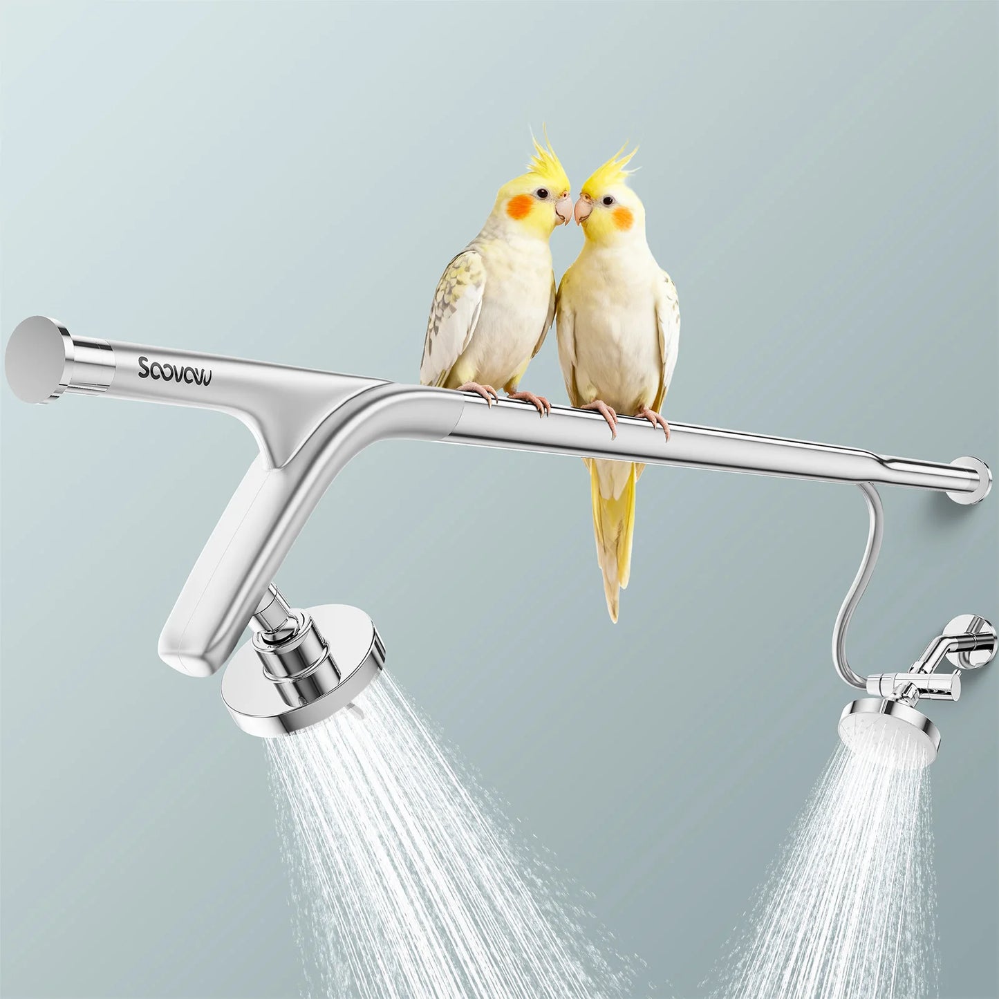 Tandem Shower Head For Couples Dual Shower Head System