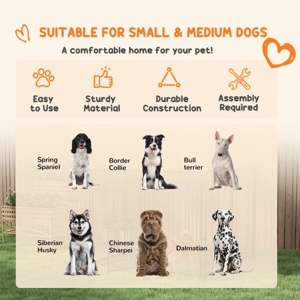 PawHut Outdoor Dog Kennel With Waterproof Cover For Pets