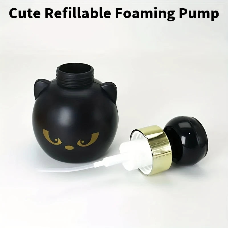 Cute Cat Paw Foam Soap Dispenser With Flower Shape