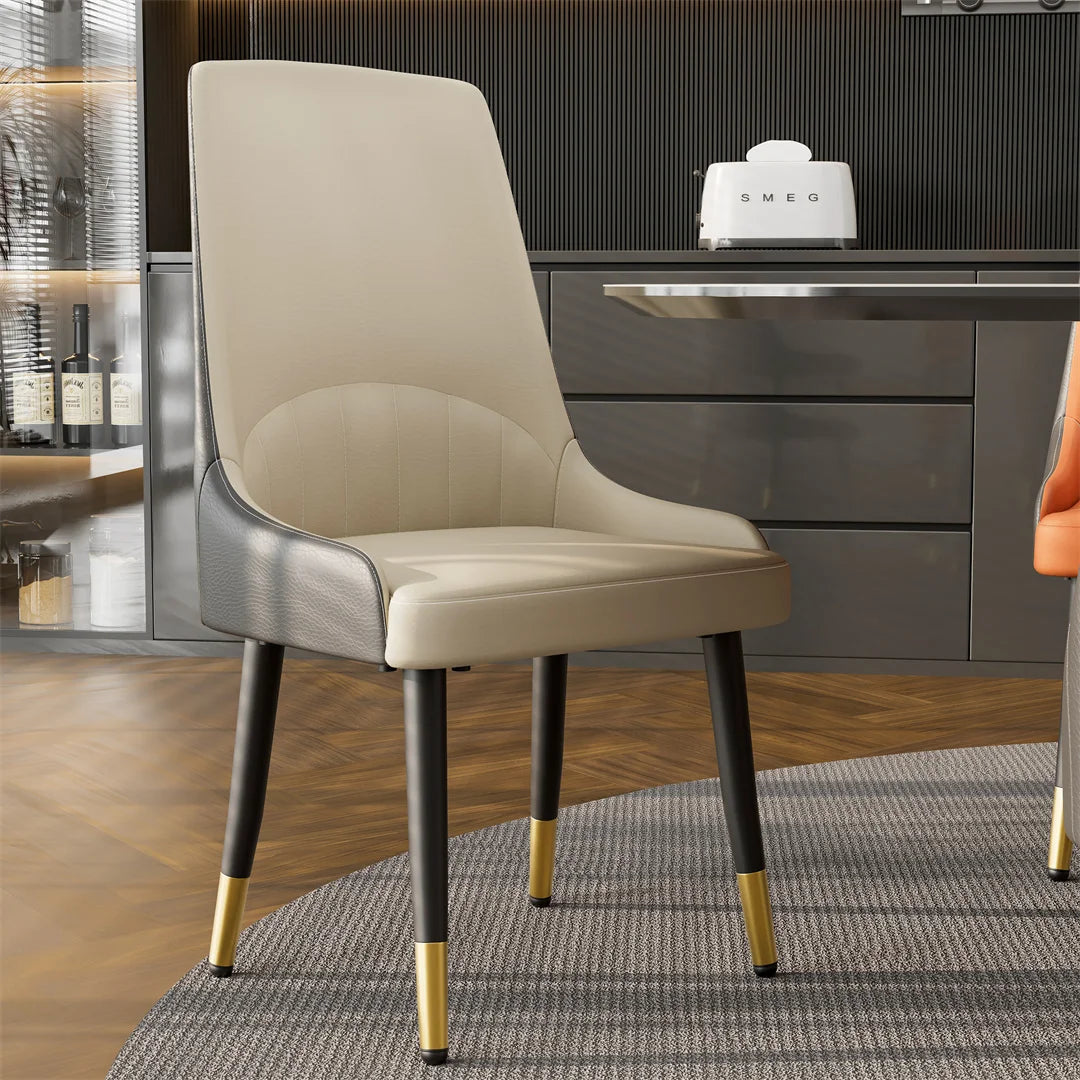 LUVODI 2 Piece Upholstered Dining Chairs With Arms