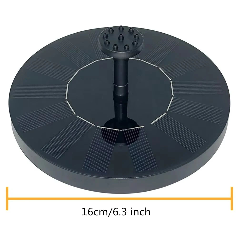 Solar Powered Waterfall Fountain for Garden Pond and Bird Bath
