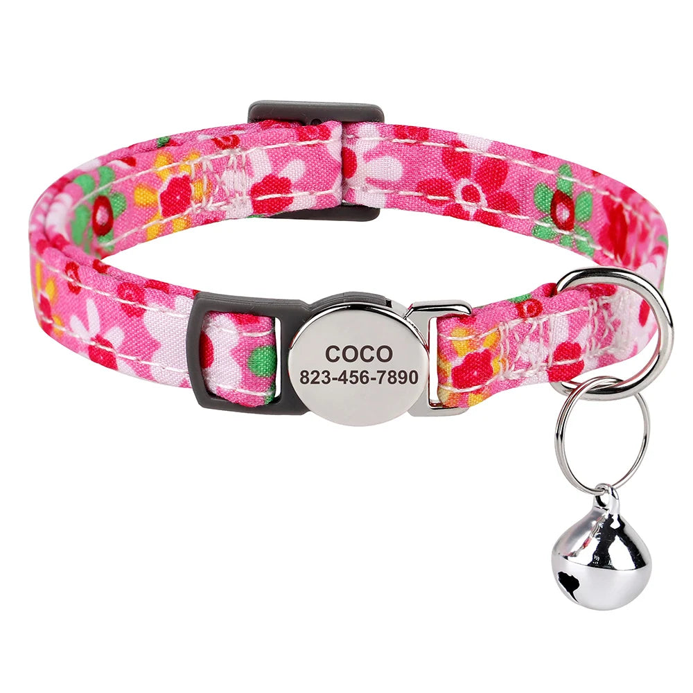 Free Personalized Kitten Collar Engraved With Name
