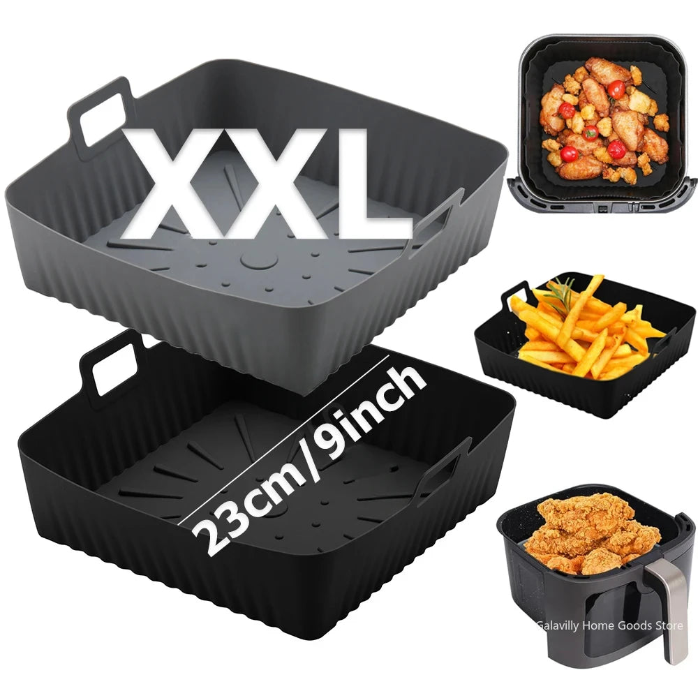 Cosori Ninja Air Fryer Silicone Liners Reusable Dishwasher Safe