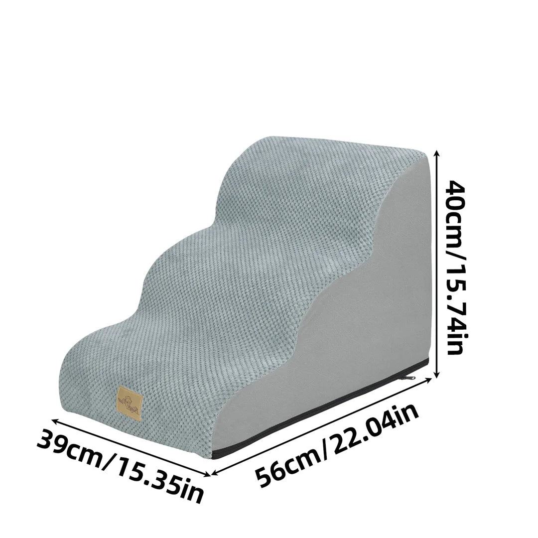 Pet Dog Steps For High Beds And Sofas With Washable Sponge Foam Cover