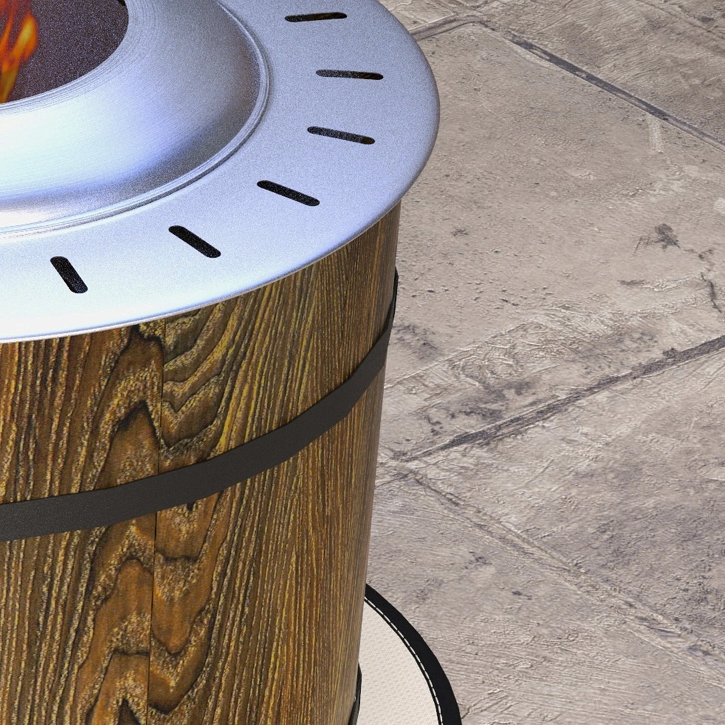 Smokeless Fire Pit With Mat Magnesium Oxide For Outdoor Use