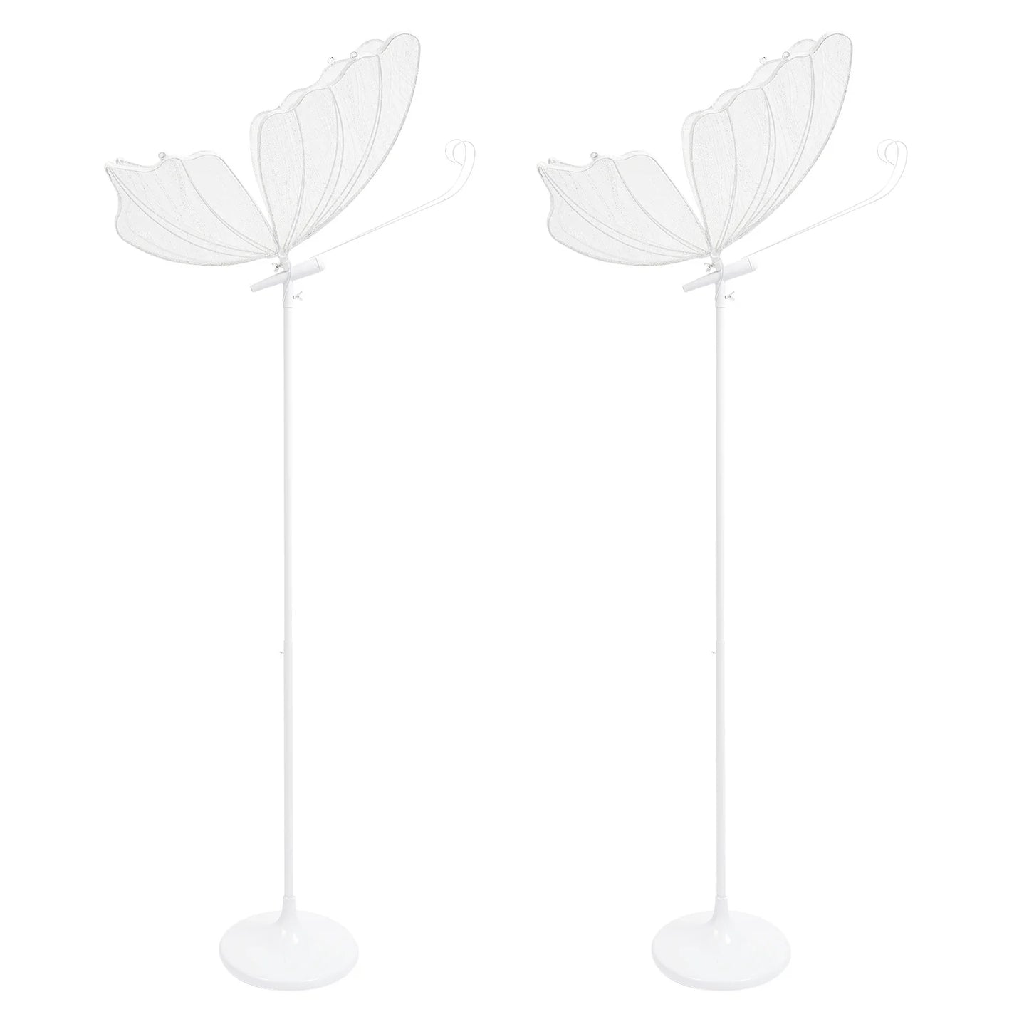 Two Pack 48W Romantic Butterfly Floor Lamps LED Wedding Decor