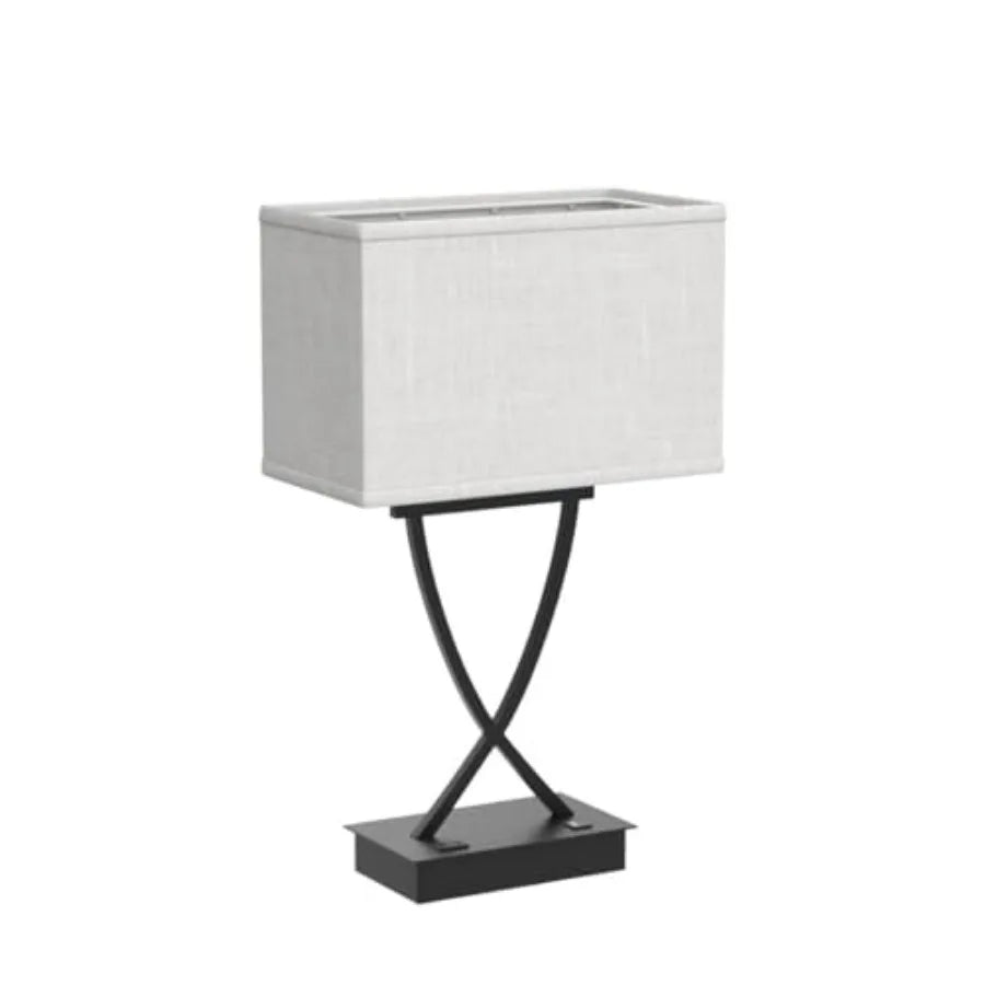 Three Way Dimmable Table Lamp With USB C Port Outlet