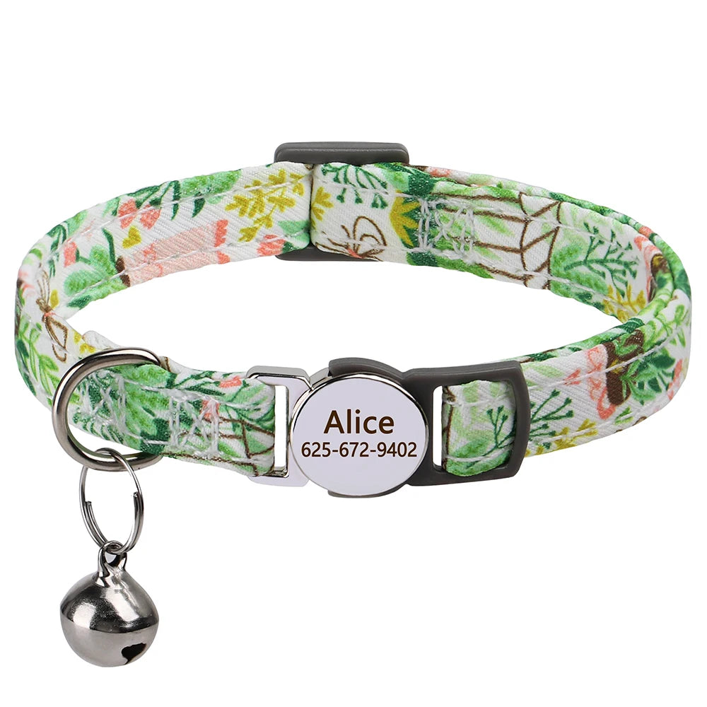 Free Personalized Kitten Collar Engraved With Name