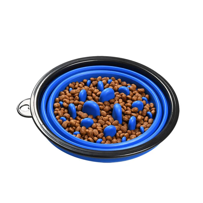 XLeiPet Foldable Travel Dog Bowl Portable Pet Feeder